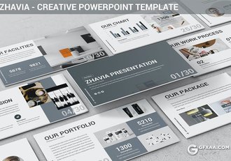 30页国外创意商务风格团队介绍通用PPT模板3种主题配色 - 顶尖PPT