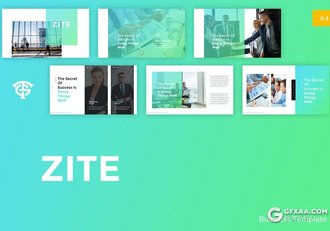 30页渐变绿国外业务合作介绍展示商务通用Google slides模板 - 顶尖PPT