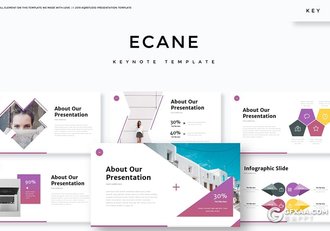 30页国外商务风格企业宣传介绍项目分析报告keynote模板5种主题配色 - 顶尖PPT