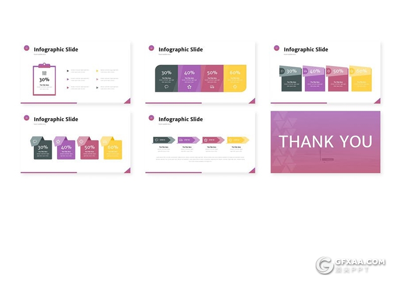 30页国外商务风格企业宣传介绍项目分析报告Google slides模板5种主题配色 - 顶尖PPT