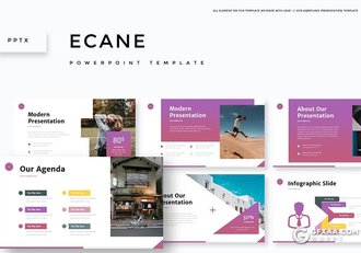 30页国外商务风格企业宣传介绍项目分析报告PPT模板5种主题配色 - 顶尖PPT