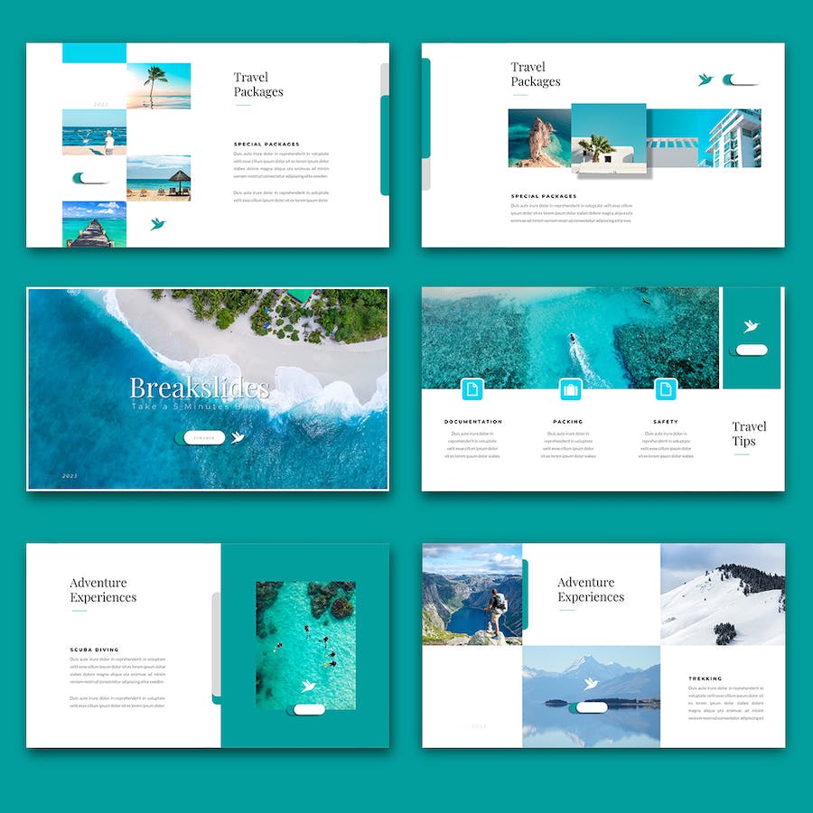 旅游旅行社PowerPoint模板 - 顶尖PPT