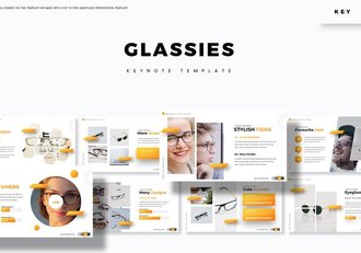 眼镜行业竞品分析产品展示keynote模板 - 顶尖PPT