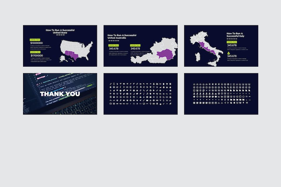 未来科技感企业主题演示PPT模板 - 顶尖PPT