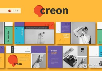 30页MEB卡通风格时尚流行风格PPT模板 - 顶尖PPT