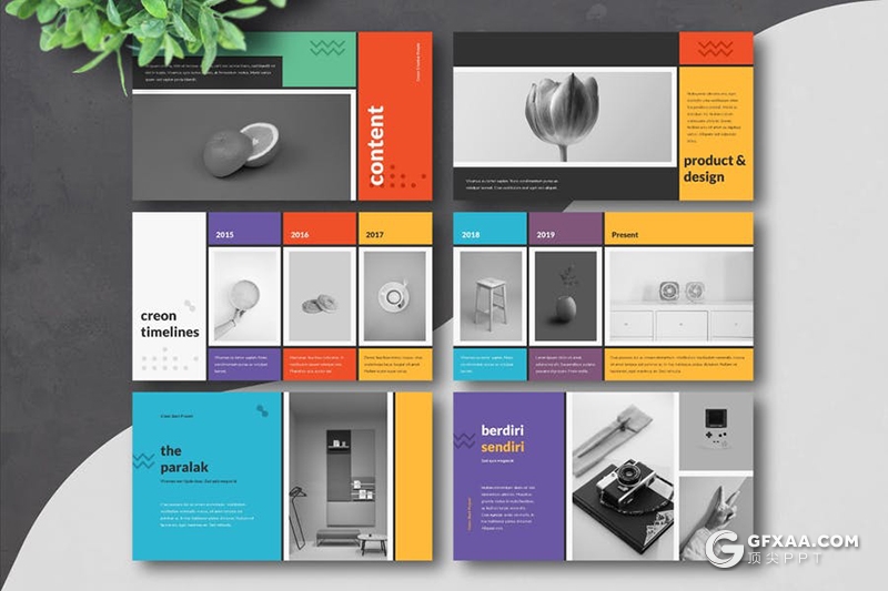 30页MEB卡通风格时尚流行风格Google slides模板 - 顶尖PPT