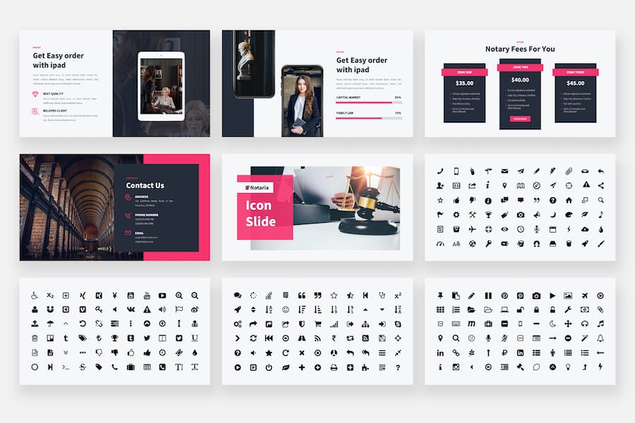 公证流程介绍业务说明法律知识宣讲PPT模板 - 顶尖PPT