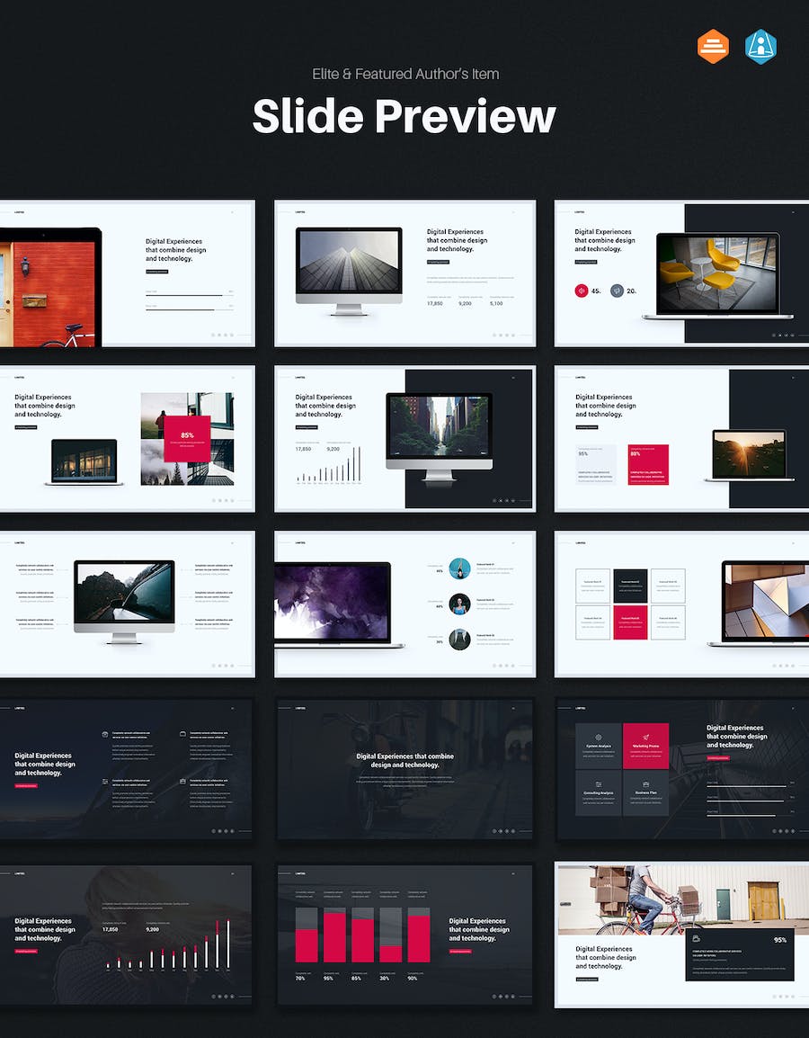 欧美简约风格企业团队商务通用keynote模板 - 顶尖PPT