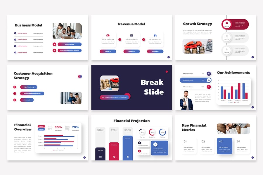 资金平台投资理财PPT模板 - 顶尖PPT