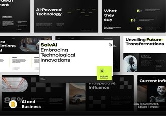 AI人工智能技术PPT模板 - 顶尖PPT