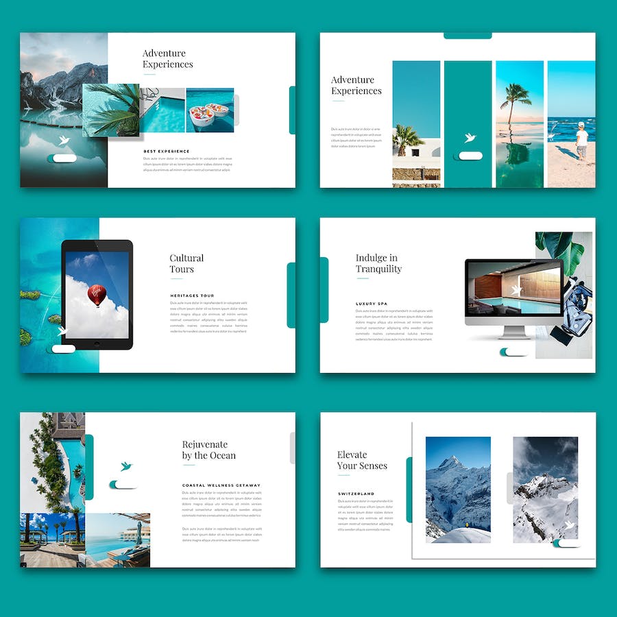 旅游旅行社PowerPoint模板 - 顶尖PPT