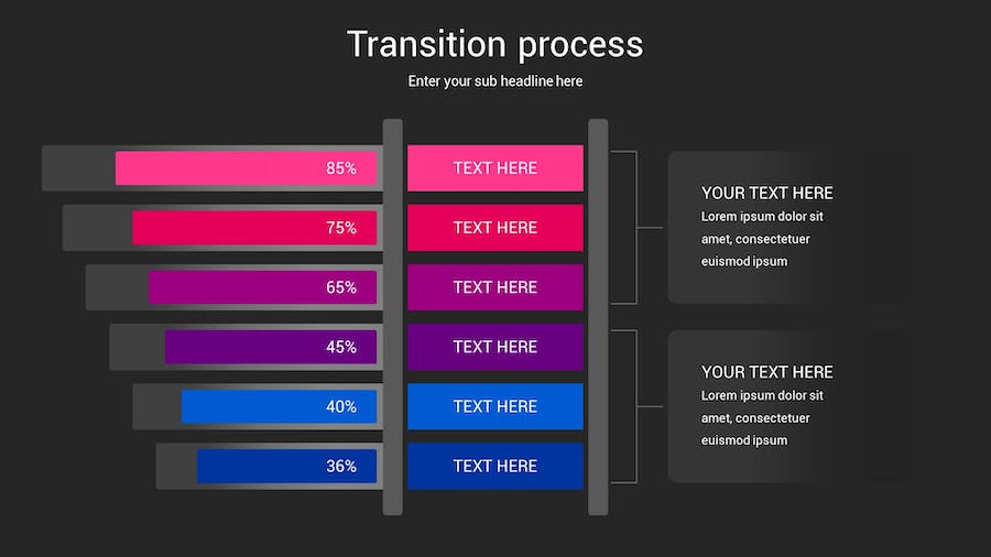 流程转换图形方案规划Keynote模板 - 顶尖PPT
