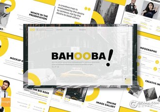 30页创意圆形设计团队人员介绍展示国外商务通用Google slides模板5种主题配色 - 顶尖PPT