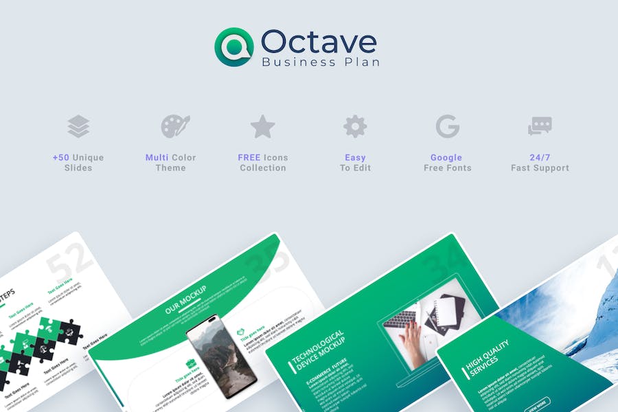 业务计划商务风格PPT模板 - 顶尖PPT