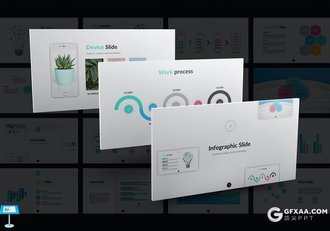 105页国外小清新风格商务图形设计工作汇报计划多用途keynote模板 - 顶尖PPT