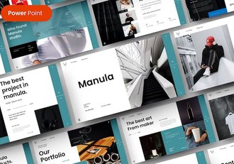 欧美商务风格企业案例展示商业商务通用PPT模板 - 顶尖PPT