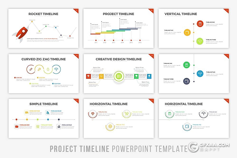 42页项目时间轴时间进度表PPT模板 - 顶尖PPT