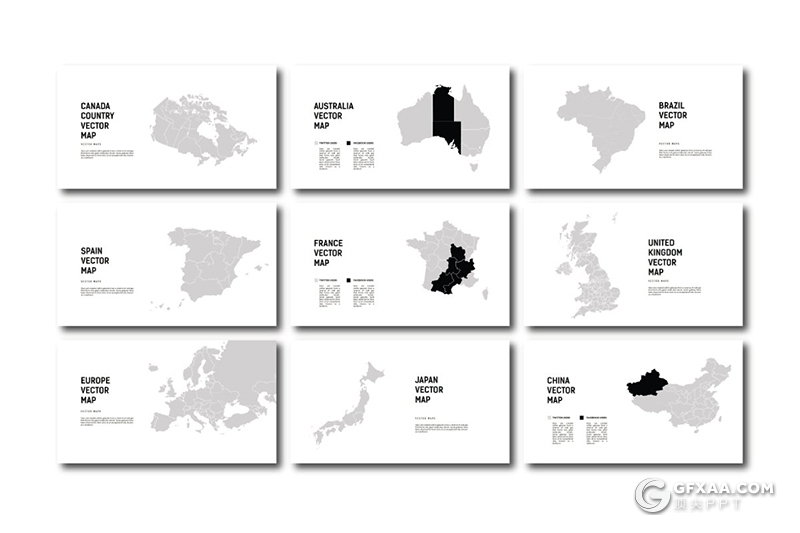 50页极简文艺小清新风格摄影美图展示PPT模板 - 顶尖PPT