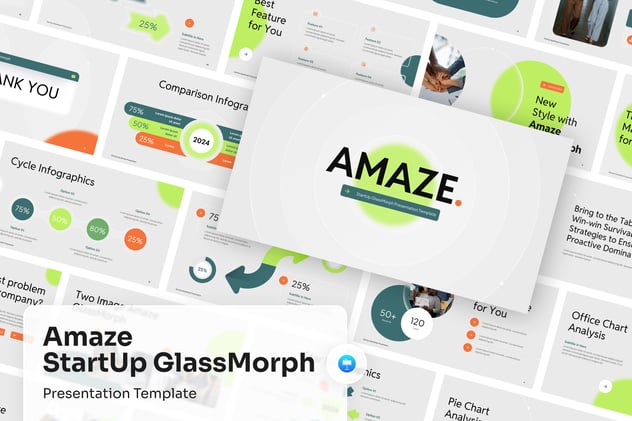 透明玻璃质感商务商业keynote模板 - 顶尖PPT