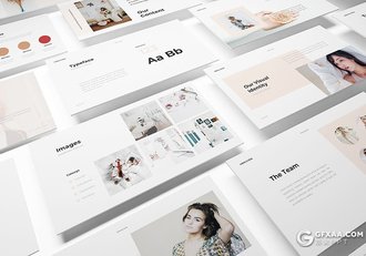 30页服装品牌产品宣传介绍多用途PPT模板5种主题配色 - 顶尖PPT