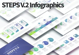 流程步骤图形PPT模板 - 顶尖PPT