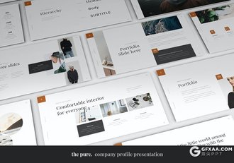 56页时尚文艺风格国外极简风格PPT模板 - 顶尖PPT