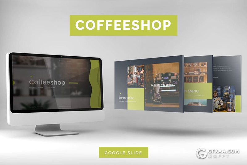 30页咖啡店产品宣传介绍咖啡店行业数据分析Google slides模板5种主题配色 - 顶尖PPT