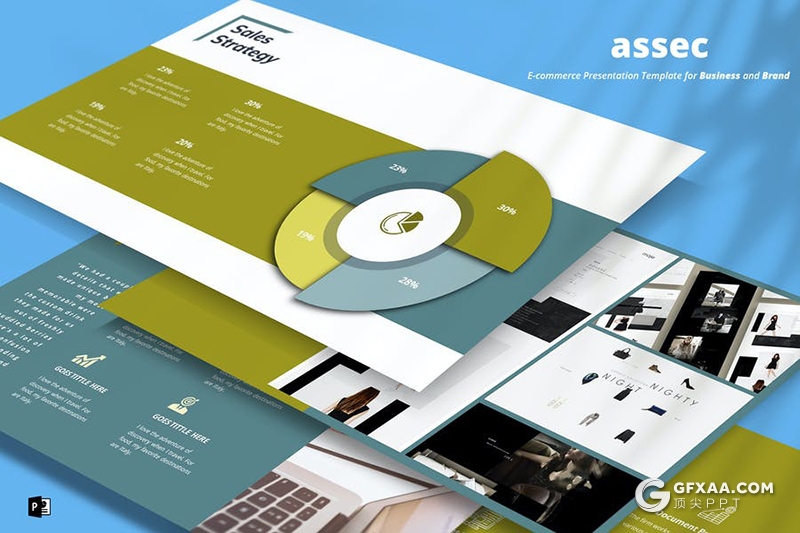 33页电子商务数据分析keynote模板 - 顶尖PPT