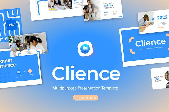 创意客户服务人员配置商务商业keynote模板 - 顶尖PPT