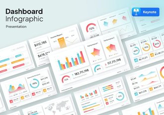 数据信息图形图表keynote模板 - 顶尖PPT