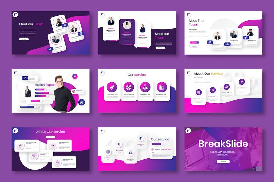 时尚商务合作业务洽谈公司会议PPT模板 - 顶尖PPT