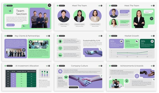 人工智能公司Powerpoint模板 - 顶尖PPT