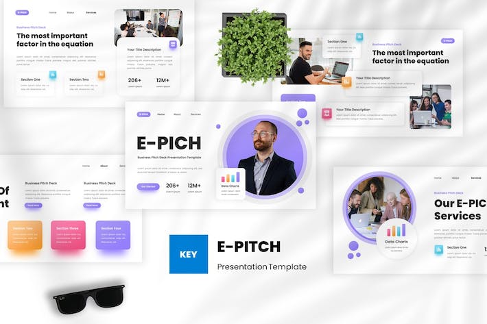 商务融资讲述展示Keynote模板 - 顶尖PPT