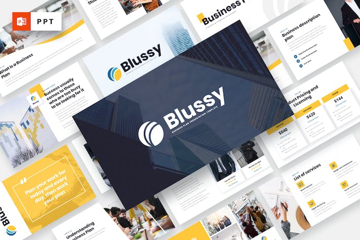 欧式风格商业计划书业务介绍PPT模板 - 顶尖PPT