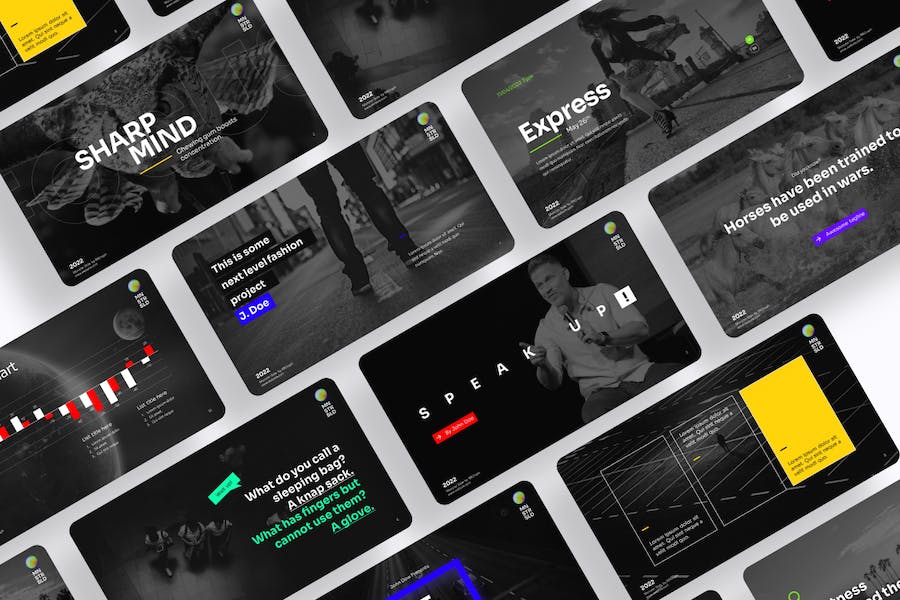 商业演示章节页PPT模板素材 - 顶尖PPT