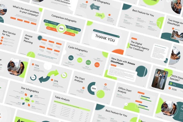 透明玻璃质感商务商业keynote模板 - 顶尖PPT