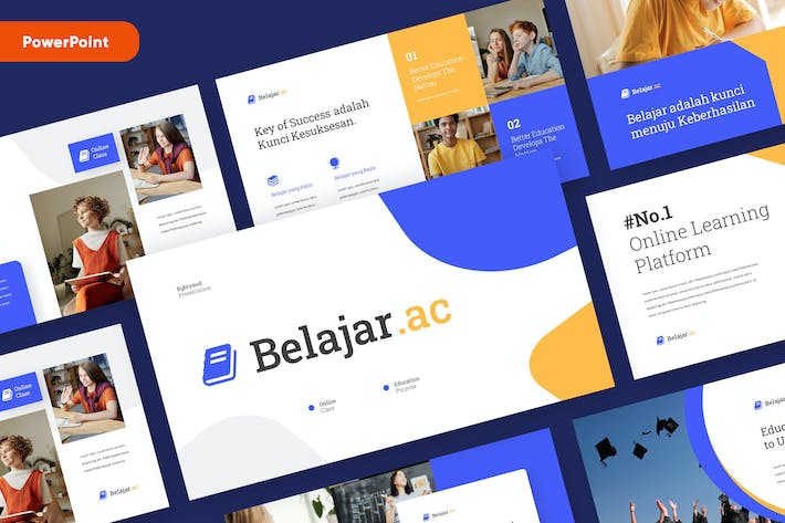 教育培训在线课程展示PPT模板 - 顶尖PPT