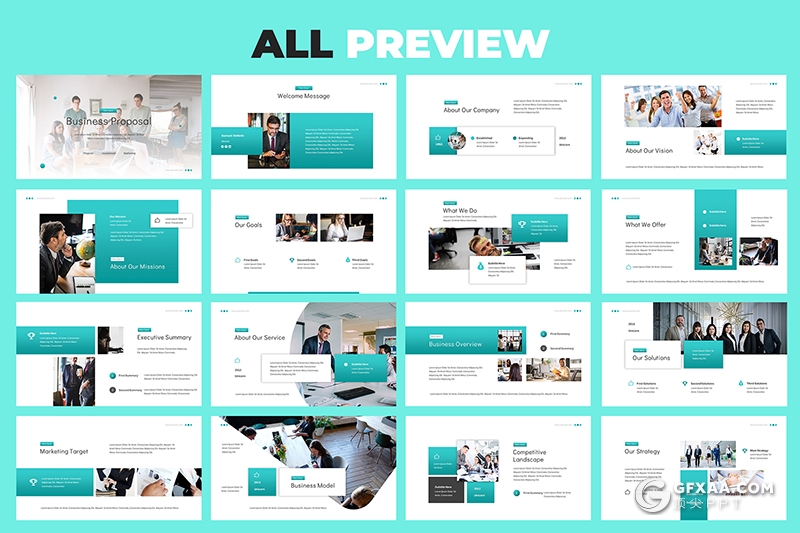 68页蓝色企业公司宣传介绍项目展示工作总结PPT模板 - 顶尖PPT