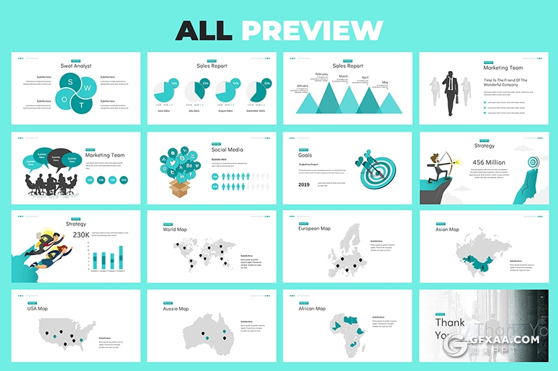68页蓝色企业公司宣传介绍项目展示工作总结PPT模板 - 顶尖PPT