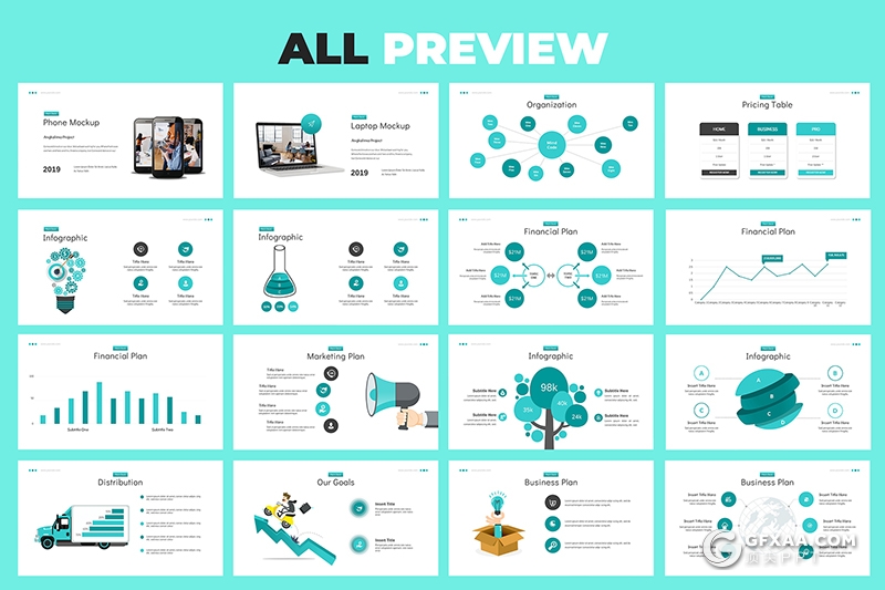 68页蓝色企业公司宣传介绍项目展示工作总结PPT模板 - 顶尖PPT