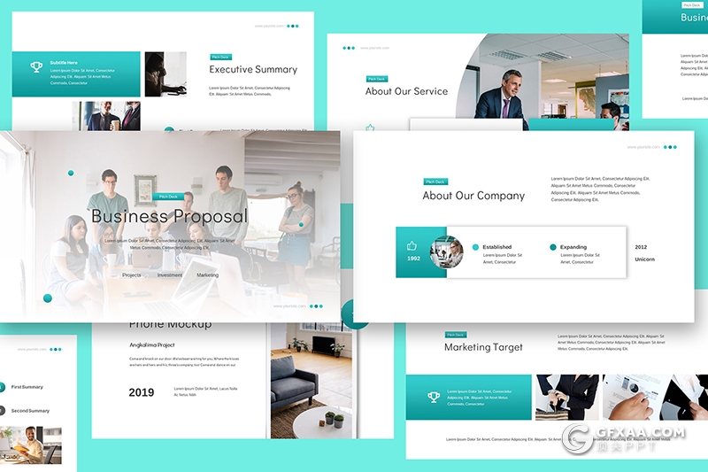 68页蓝色企业公司宣传介绍项目展示工作总结PPT模板 - 顶尖PPT