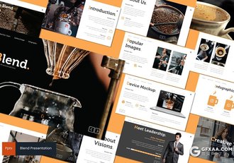 30页咖啡产品宣传介绍简约时尚风格PPT模板5种主题配色 - 顶尖PPT