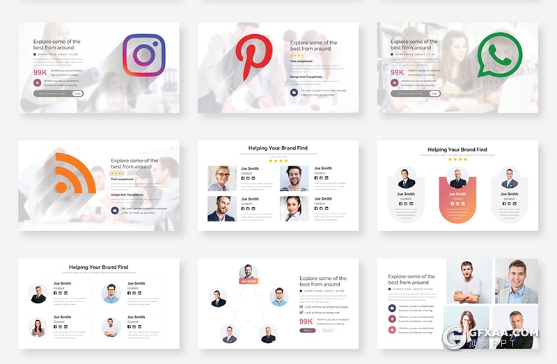 235页国外商务风格工作计划总结团队企业介绍项目报告多用途PPT模板 - 顶尖PPT