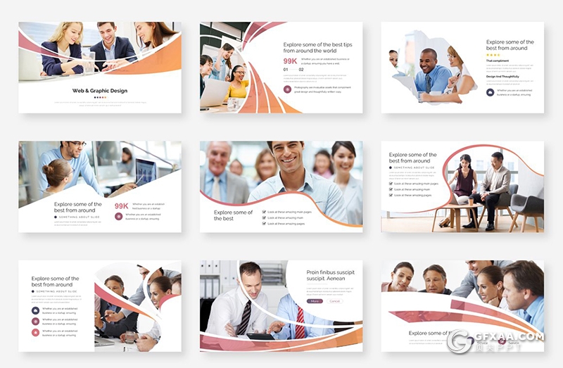 235页国外商务风格工作计划总结团队企业介绍项目报告多用途PPT模板 - 顶尖PPT