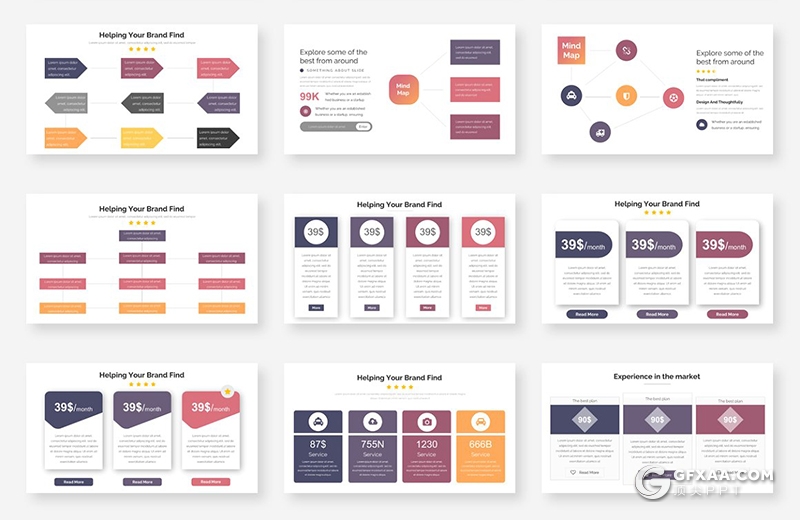 235页国外商务风格工作计划总结团队企业介绍项目报告多用途PPT模板 - 顶尖PPT