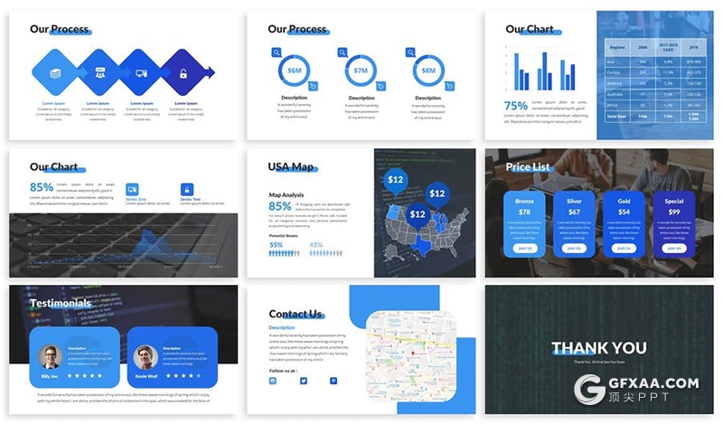 30页项目团队介绍展示技术人才展示PPT模板3种主题配色 - 顶尖PPT