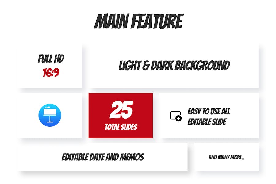 2024流行设计风格新年日历展示keynote模板 - 顶尖PPT