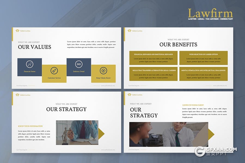 60页国外极简商务多用途PPT模板8种主题配色 - 顶尖PPT