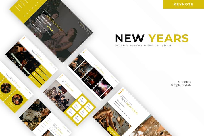 新年季节交替主题活动安排Keynote模板 - 顶尖PPT