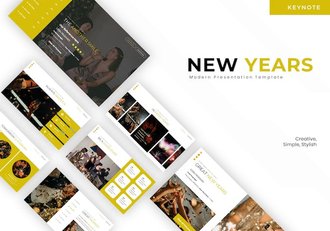 新年季节交替主题活动安排Keynote模板 - 顶尖PPT